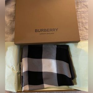 Burberry Mega Check Lightweight Silk Scarf
